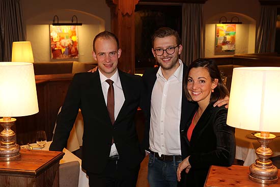 Hotel Alpenrose Kufstein: Restaurantleiter und Chef-Sommelier Christian Prack,  Inhabers Stephan Mauracher und Carla Fuchs (&copy;Foto: Martin Schmitz)